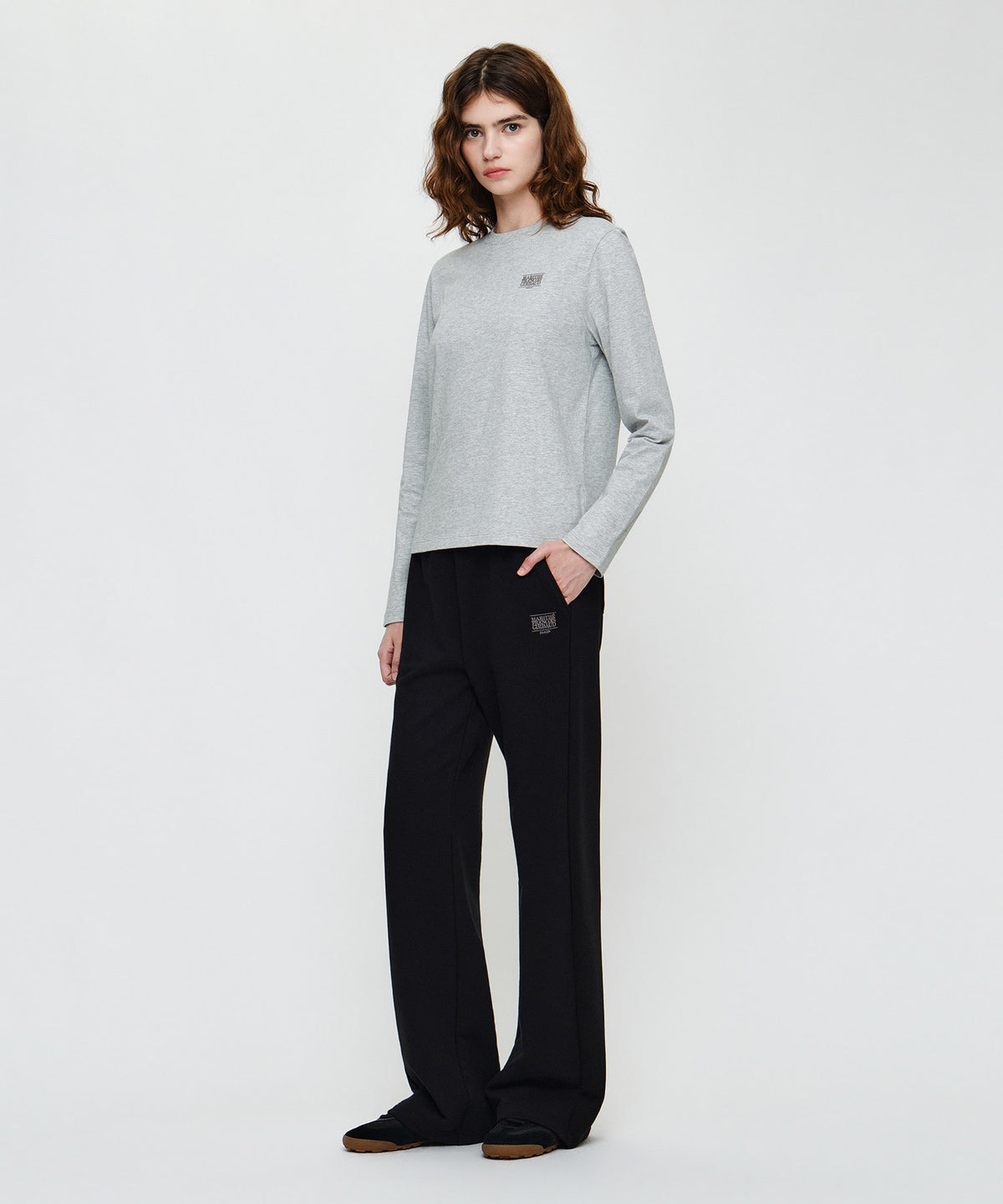 Marithe & Francois Girbaud - Classic Logo Sweat Pants (Black) product image 3 | TRAB K-Fashion Australia
