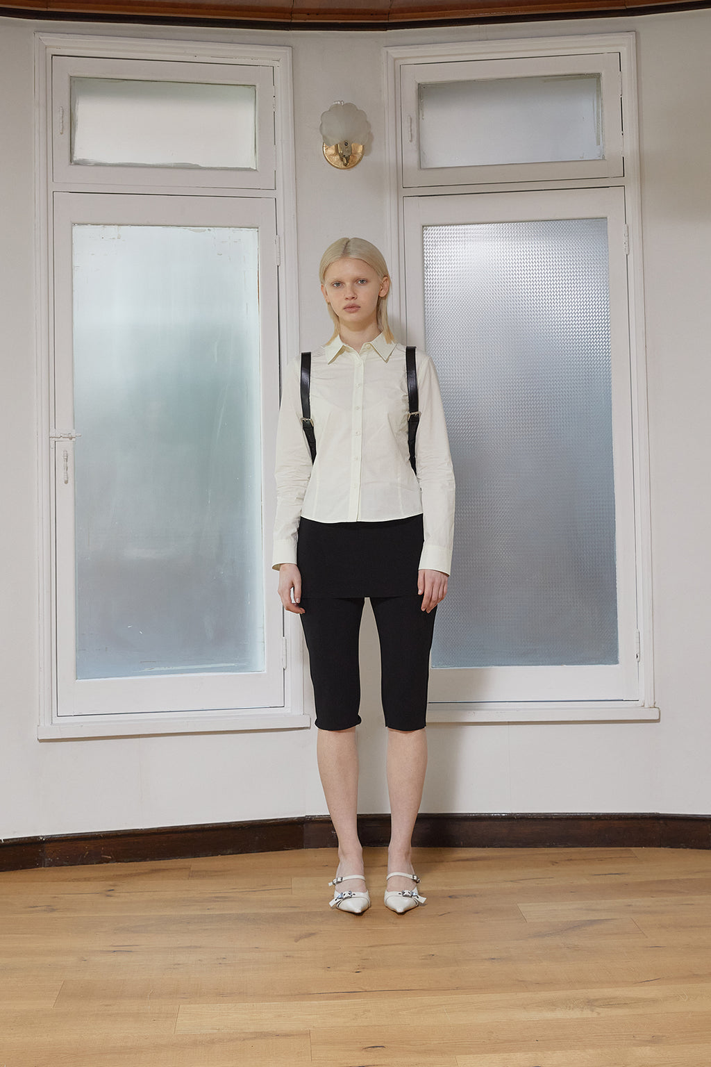 Matin Kim - Back Button Point Shirt (Light Green) product image 7 | TRAB K-Fashion Australia