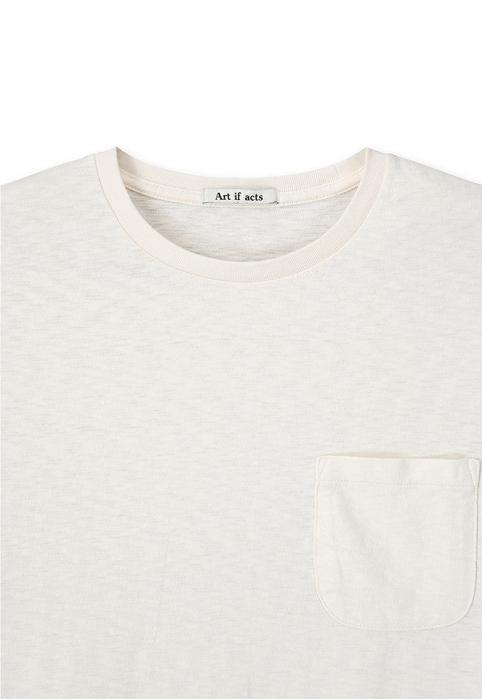 Art if acts - Cut Off T-Shirt (Cream) product image 8 | TRAB K-Fashion Australia