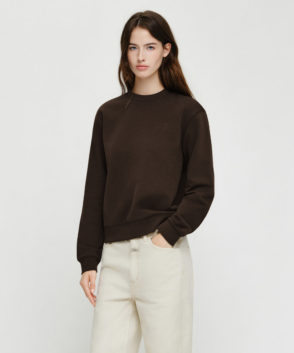 Marithe & Francois Girbaud - Small Classic Logo Sweatshirt (Brown) product image 2 | TRAB K-Fashion Australia