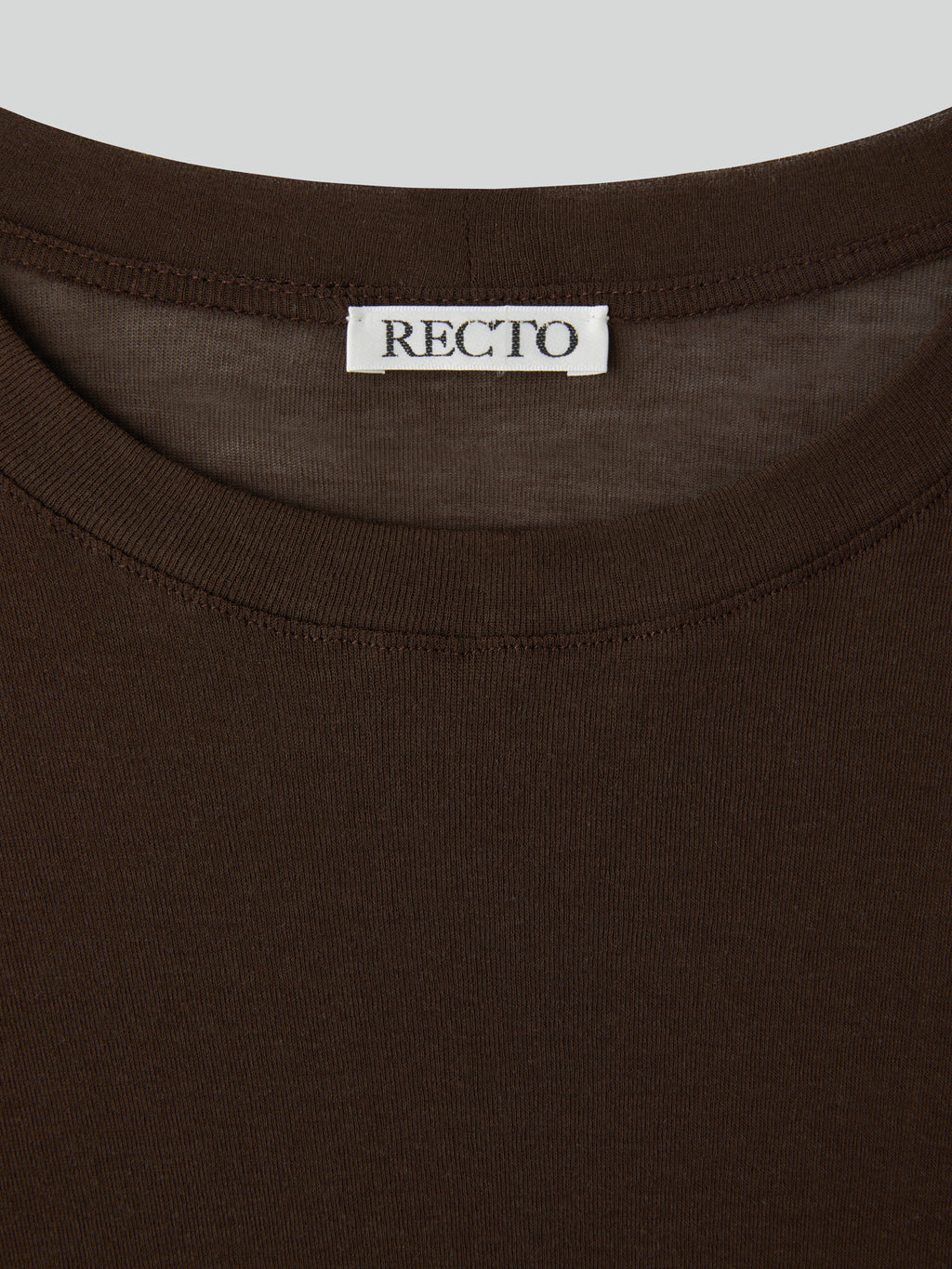 Recto - Loose Fit Sheer T-Shirt (Marron) product image 7 | TRAB K-Fashion Australia