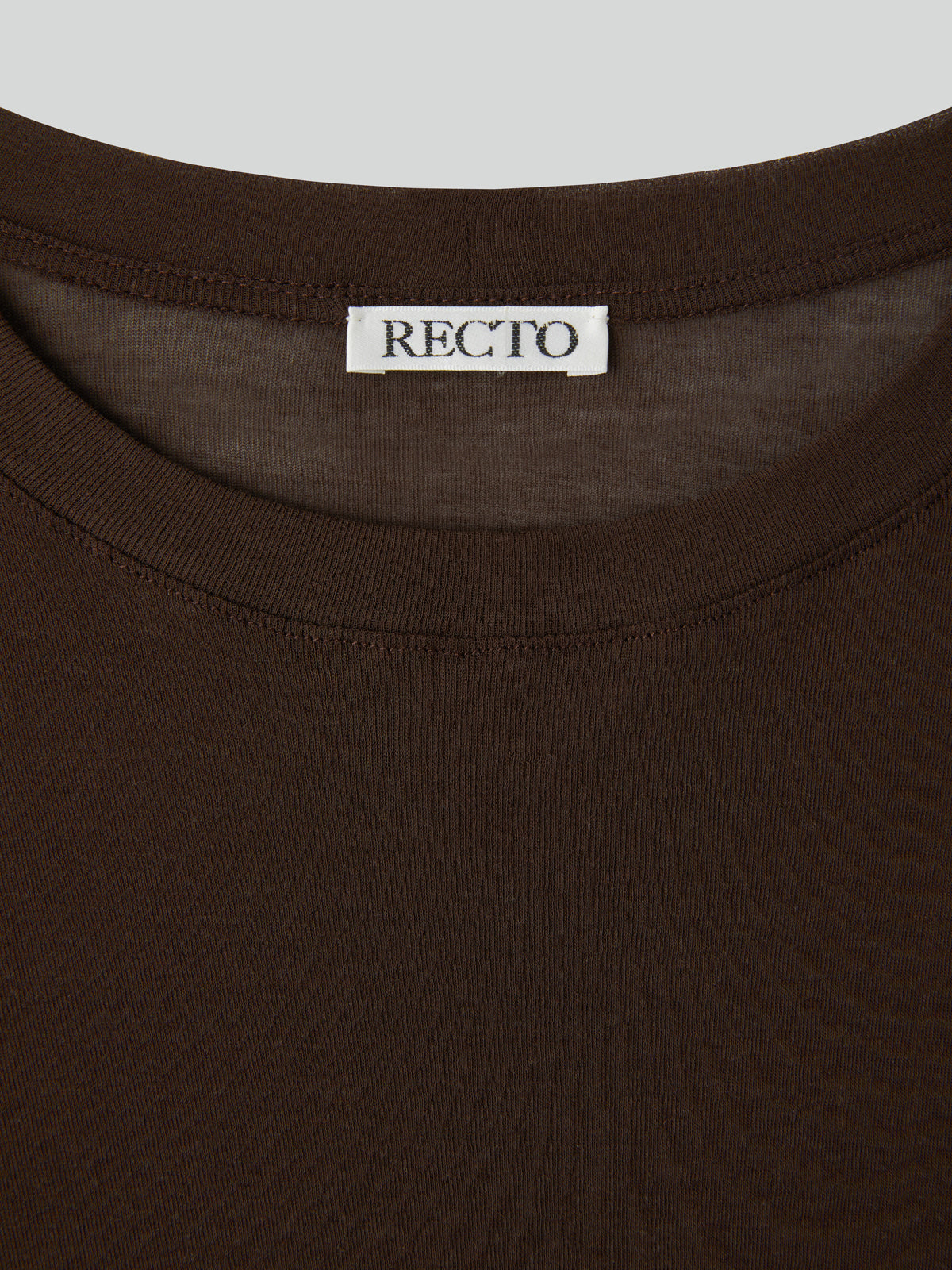 Recto - Loose Fit Sheer T-Shirt (Marron) product image 7 | TRAB K-Fashion Australia