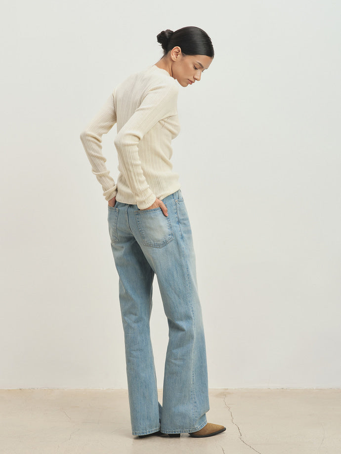 Tonywack - Wool Slim-Fit High-Neck Top (Ivory) product image 3 | TRAB K-Fashion Australia