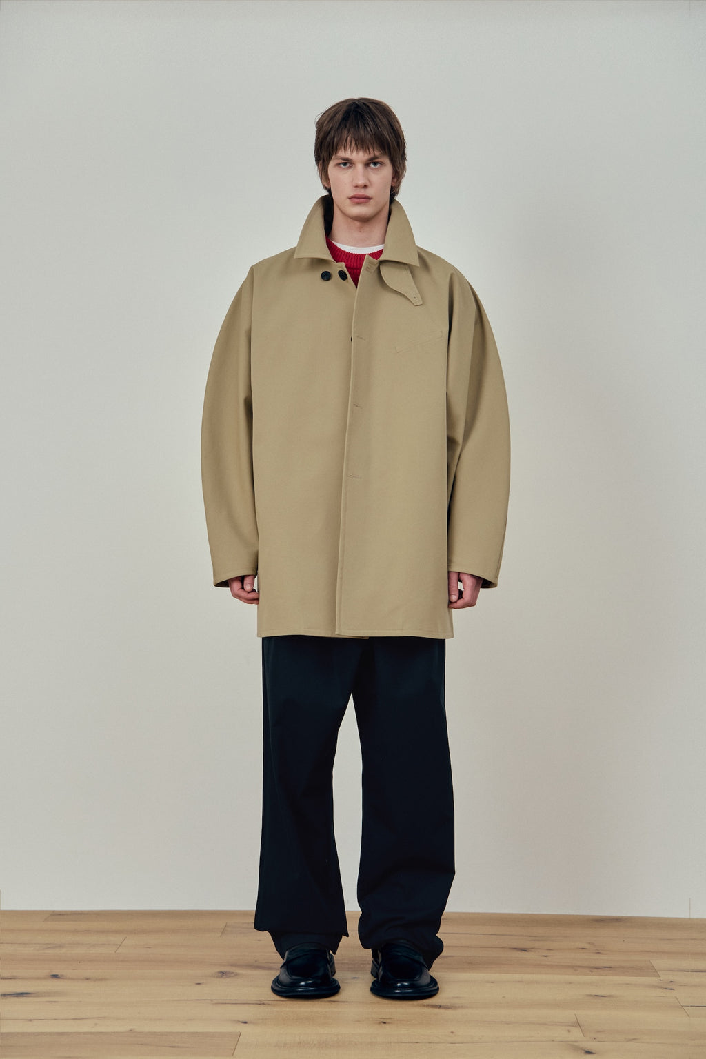 Stu - Dolman Half Coat (Beige) product image 1 | TRAB K-Fashion Australia