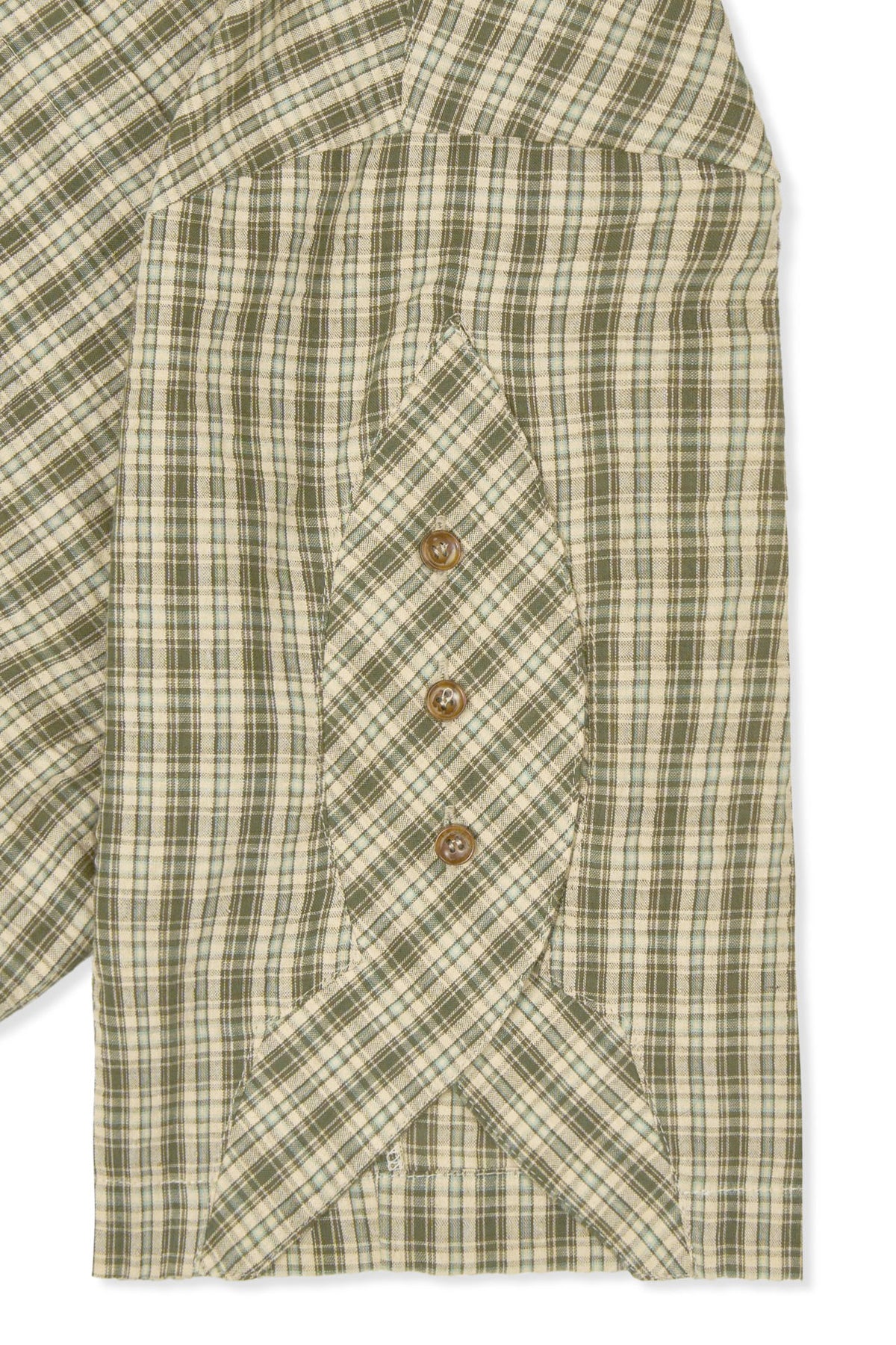 Ioedle - Rocket Slit Short Sleeve Shirt (Green) product image 1 | TRAB K-Fashion Australia