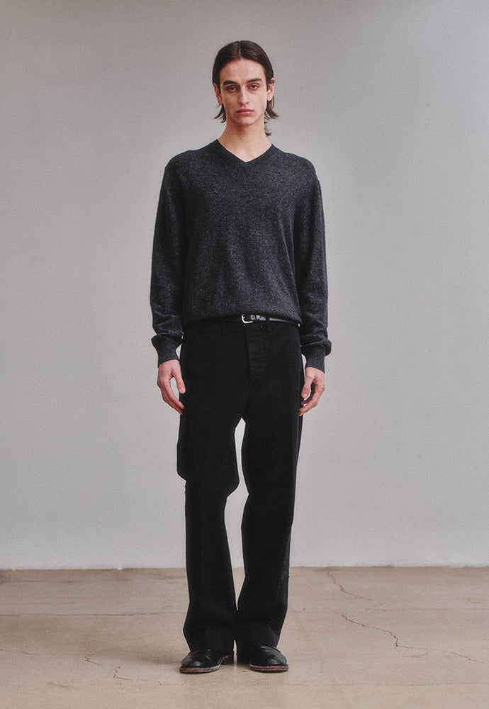 Art if acts - Cashmere V-Neck Knit (Anchor) product image 1 | TRAB K-Fashion Australia
