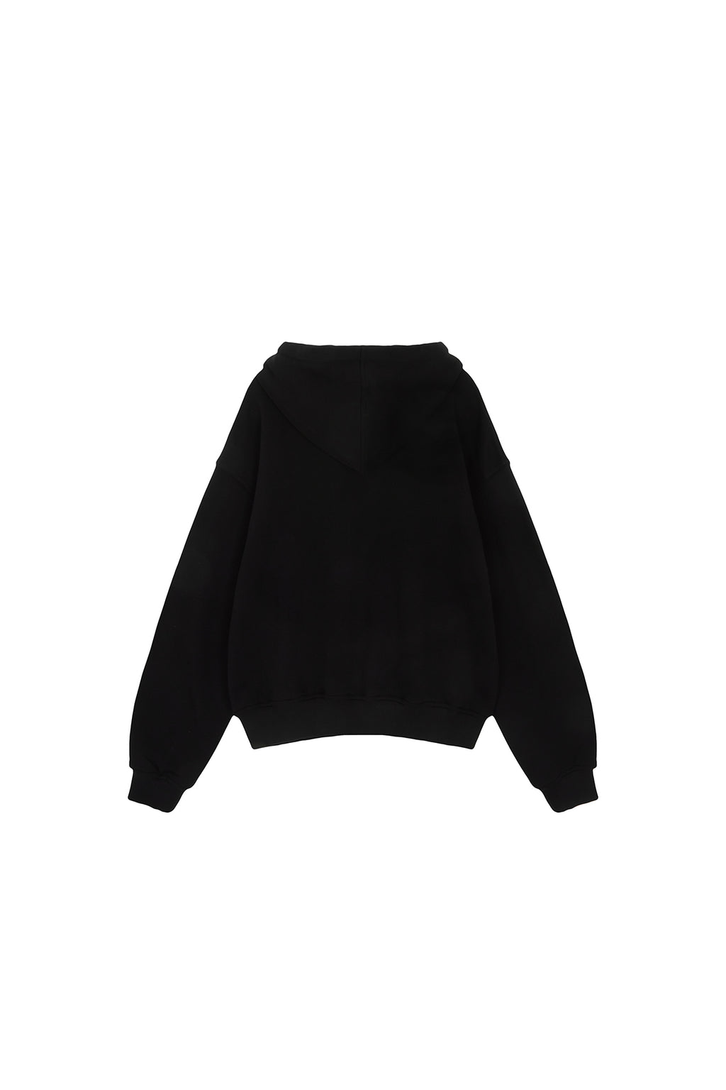 Matin Kim - Cutted Logo Hoody (Black) product image 5 | TRAB K-Fashion Australia