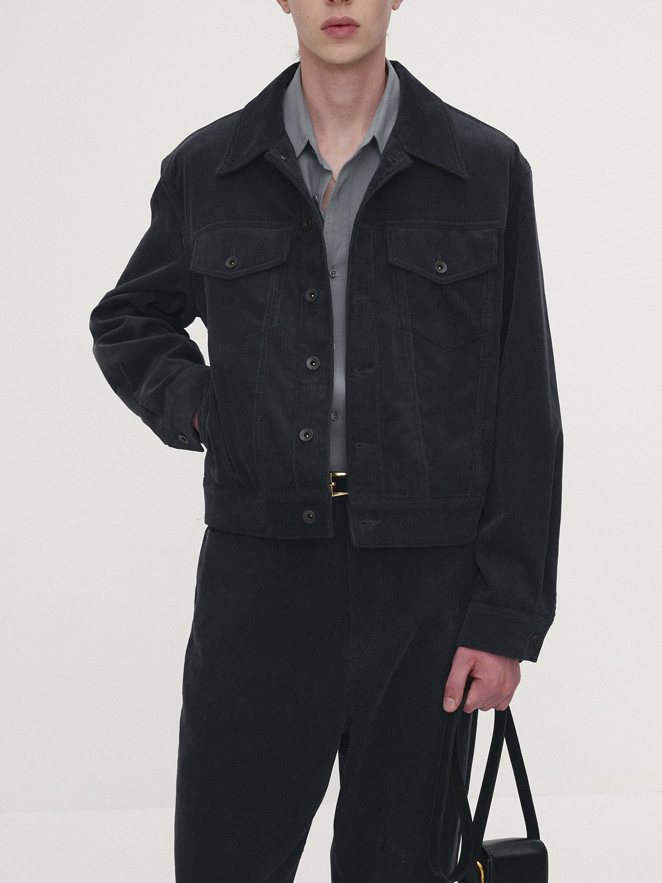 Tonywack - Corduroy Trucker Jacket (Ink) product image 4 | TRAB K-Fashion Australia