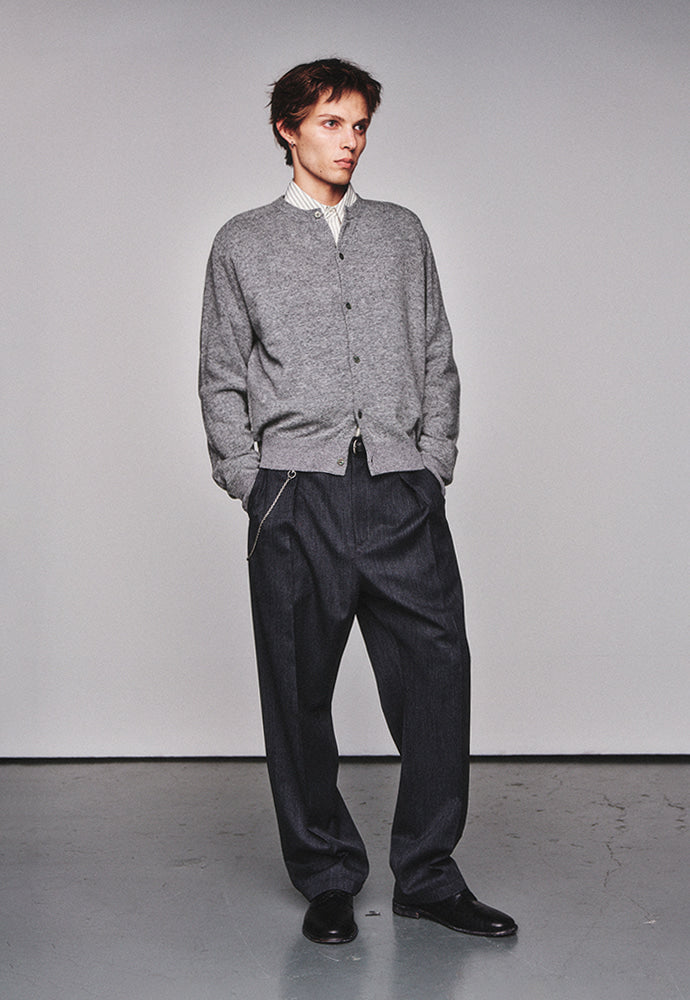 Art if acts - Wholegarment Round Neck Cardigan (Ash) product image 6 | TRAB K-Fashion Australia