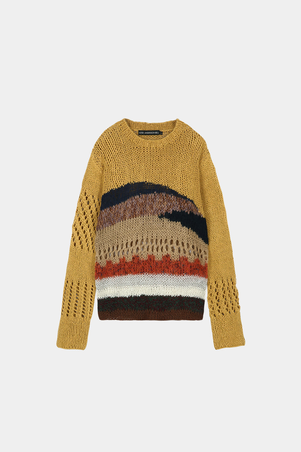 Andersson Bell - Yellow Hand-Crocheted Crew-Neck Sweater (Yellow) product image 8 | TRAB K-Fashion Australia
