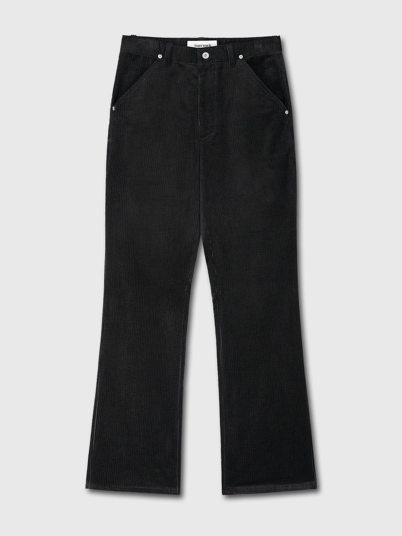 Tonywack - Velvet Corduroy Flared Pants Japanese Fabric (Black) product image 6 | TRAB K-Fashion Australia