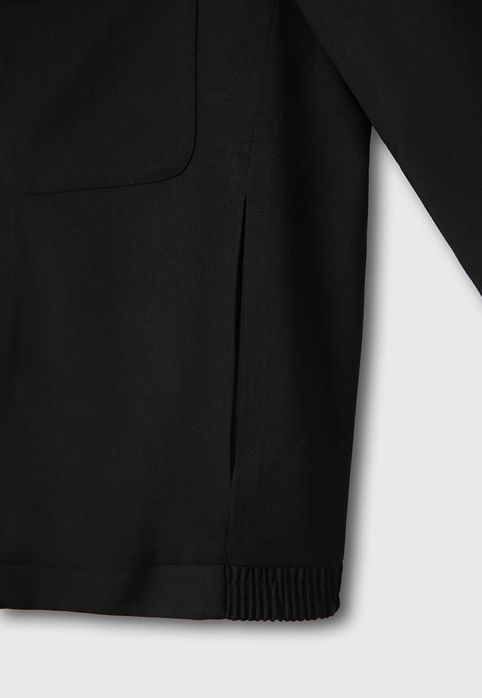 Tonywack - Super Fine Wool Double Pocket Zip Blouson (Black) product image 14 | TRAB K-Fashion Australia
