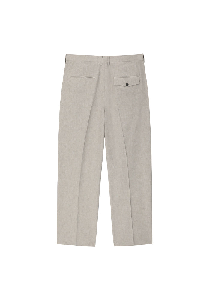 Tonywack - Technical-Stretch 2-Pleats Wide Trousers (Exclusive Fabric) (Light Sand) product image 2 | TRAB K-Fashion Australia