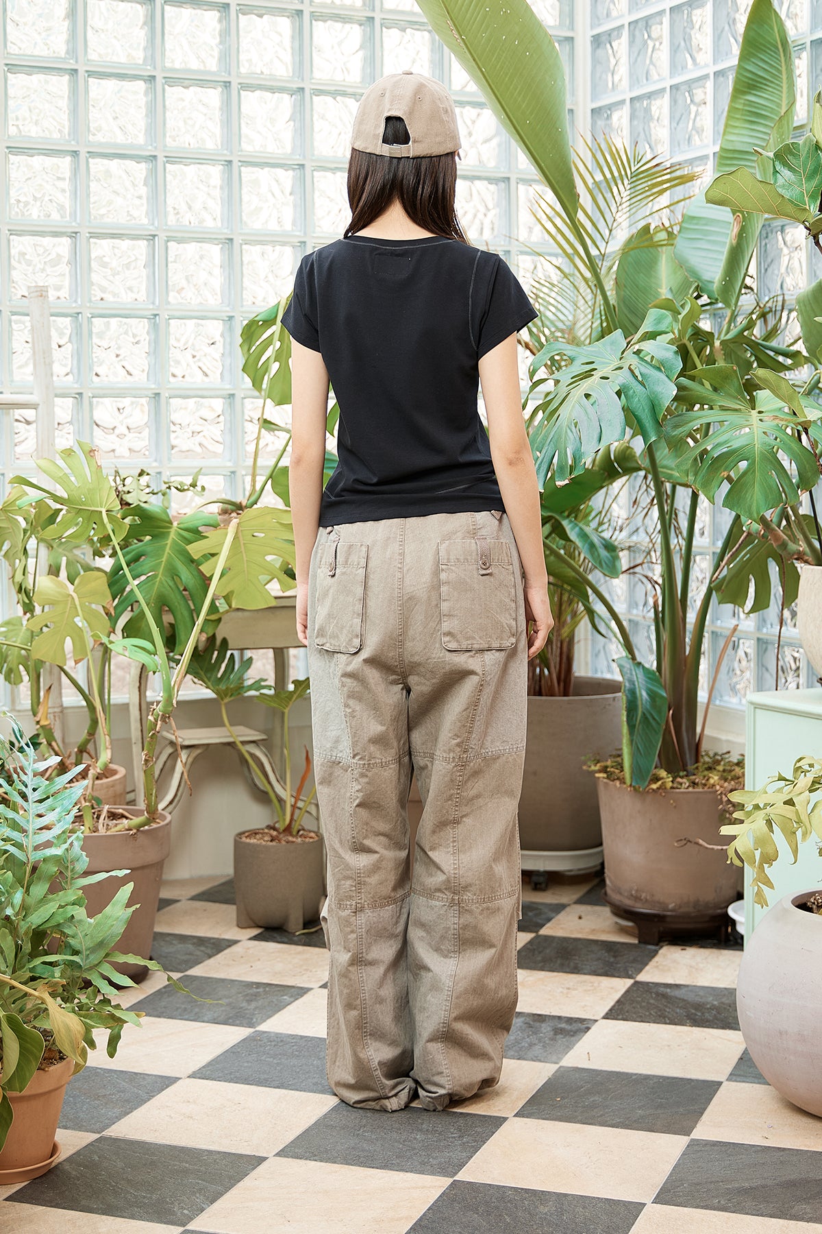 Matin Kim - Stitch Point Small Logo Top (Black) product image 7 | TRAB K-Fashion Australia