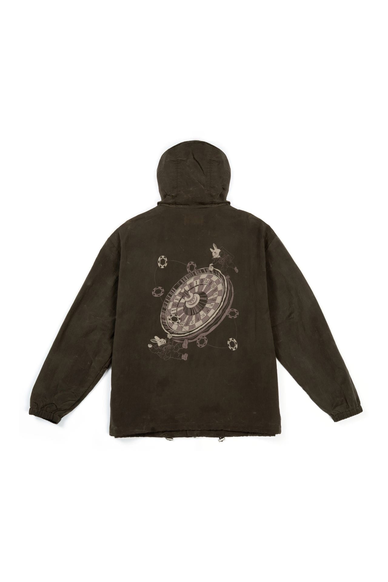 Ioedle - Zero Gravity Casino Windbreaker (Brown) product image 3 | TRAB K-Fashion Australia