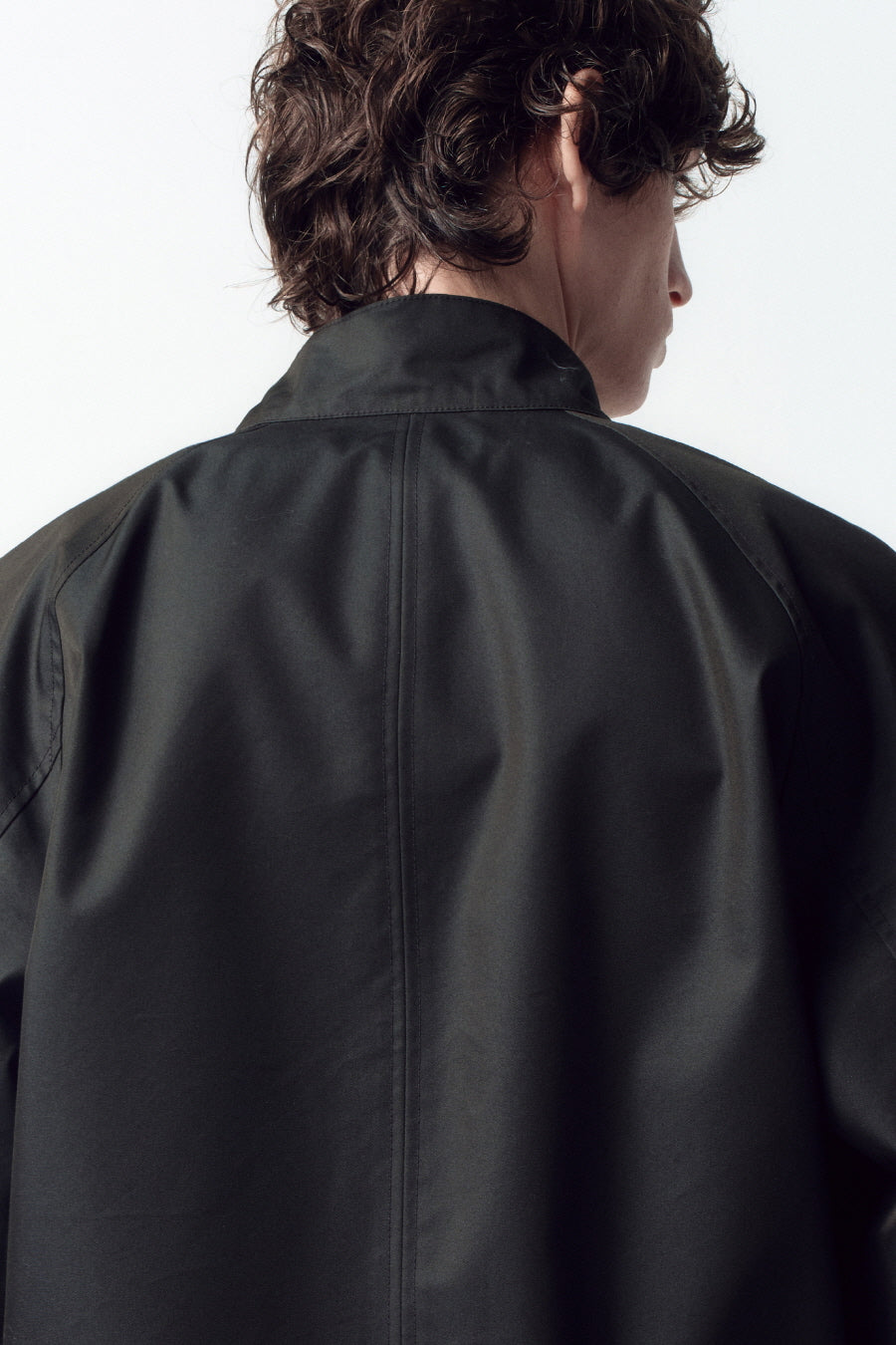 Insilence - Chambray Harrington Jacket (Black Chambray) product image 4 | TRAB K-Fashion Australia
