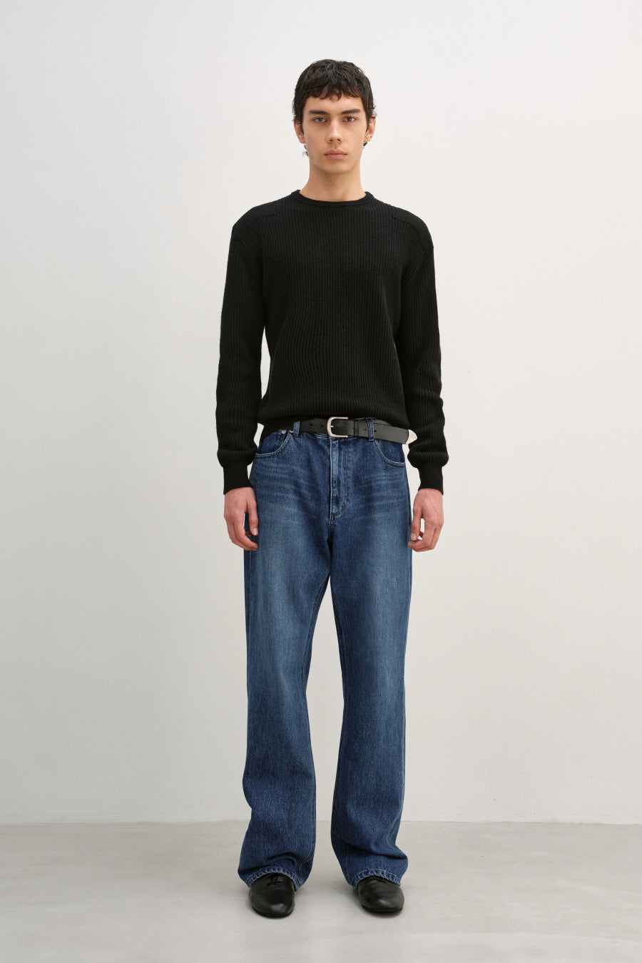 Insilence - Semi Flare Jeans (Mid Blue) product image 1 | TRAB K-Fashion Australia