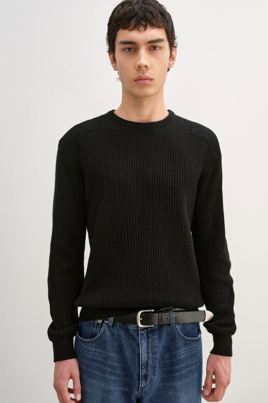 Insilence - Military Patch Pullover (Black) product image 1 | TRAB K-Fashion Australia
