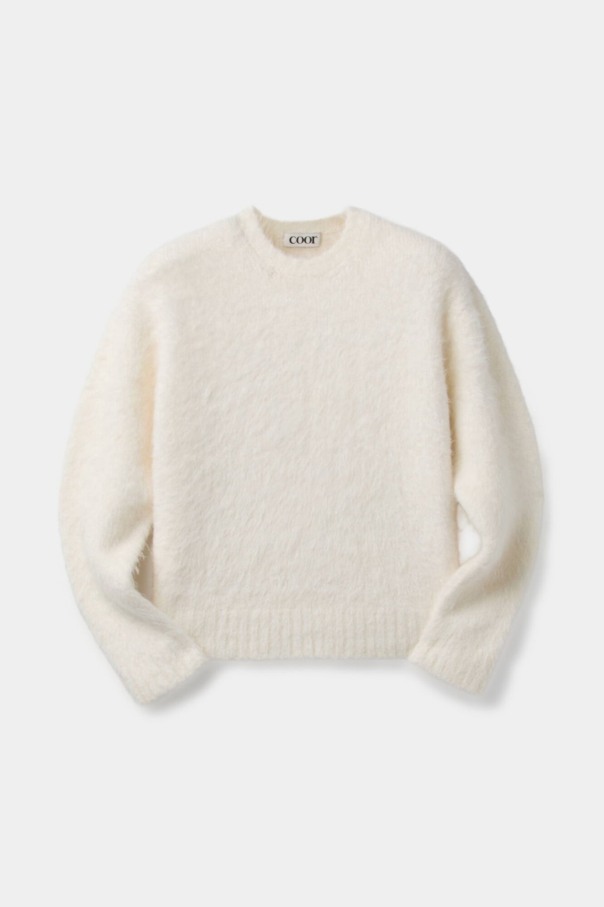 Coor - Maxi Alpaca Blend Hairy Sweater (Ivory) product image 1 | TRAB K-Fashion Australia