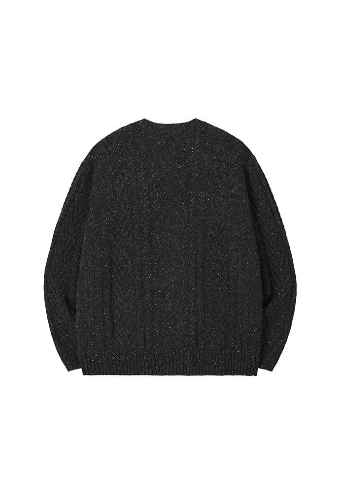 Art if acts - Fisherman Cable Cardigan (Choco Charcoal) product image 7 | TRAB K-Fashion Australia