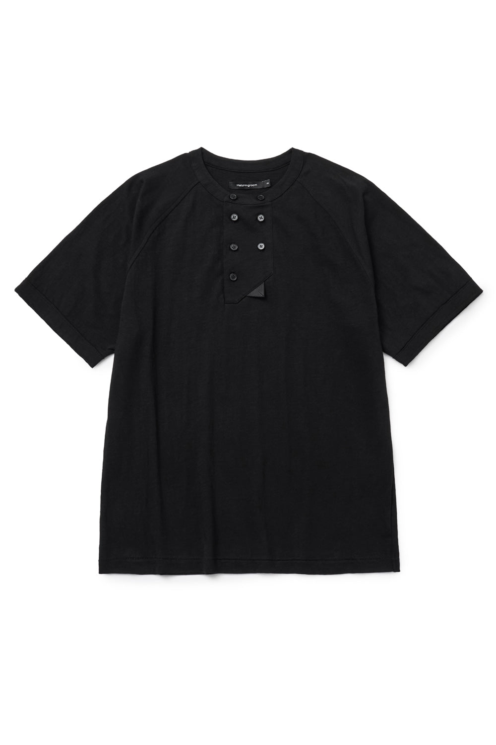 Hatchingroom - Double Breasted Tee Slub (Black) product image 2 | TRAB K-Fashion Australia