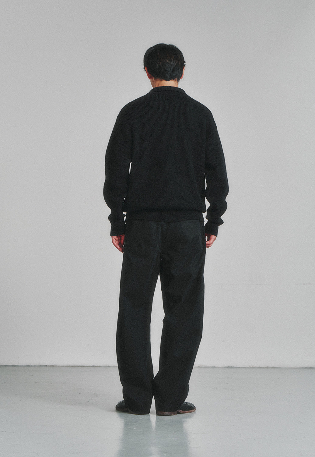 Art if acts - Half Zipup Turtle Neck Knit (Black) product image 4 | TRAB K-Fashion Australia