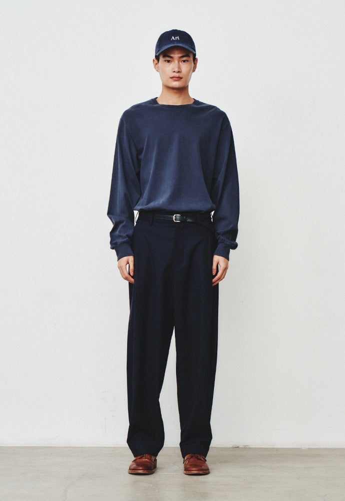 Art if acts - Garment Dyed Long Sleeve (Navy) product image 1 | TRAB K-Fashion Australia