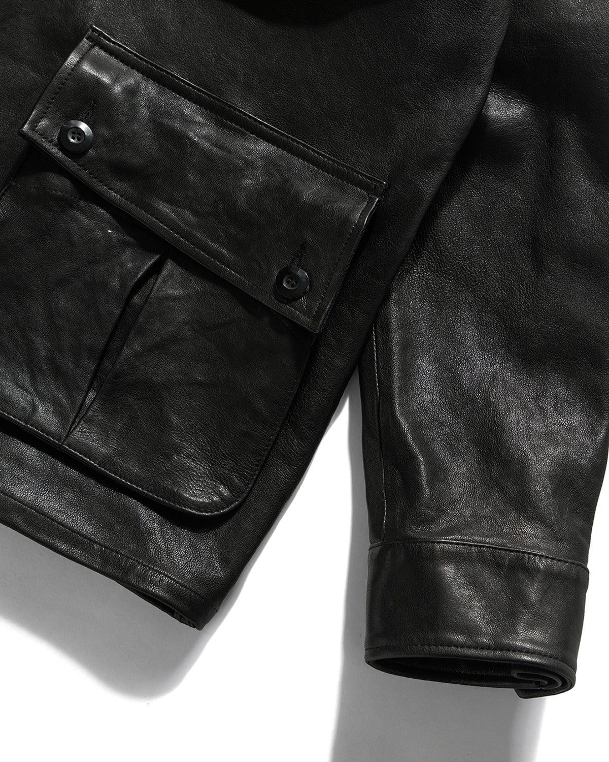 Eastlogue - Jungle Fatigue Leather Jacket (Black) product image 8 | TRAB K-Fashion Australia