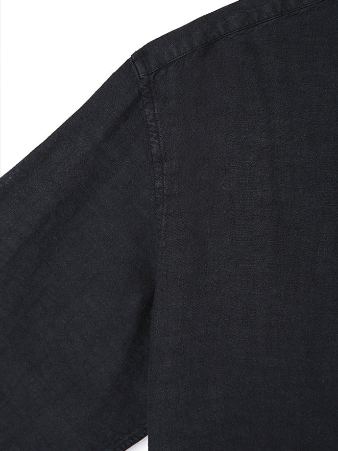 Art if acts - Washed Linen Shirt (Black) product image 10 | TRAB K-Fashion Australia
