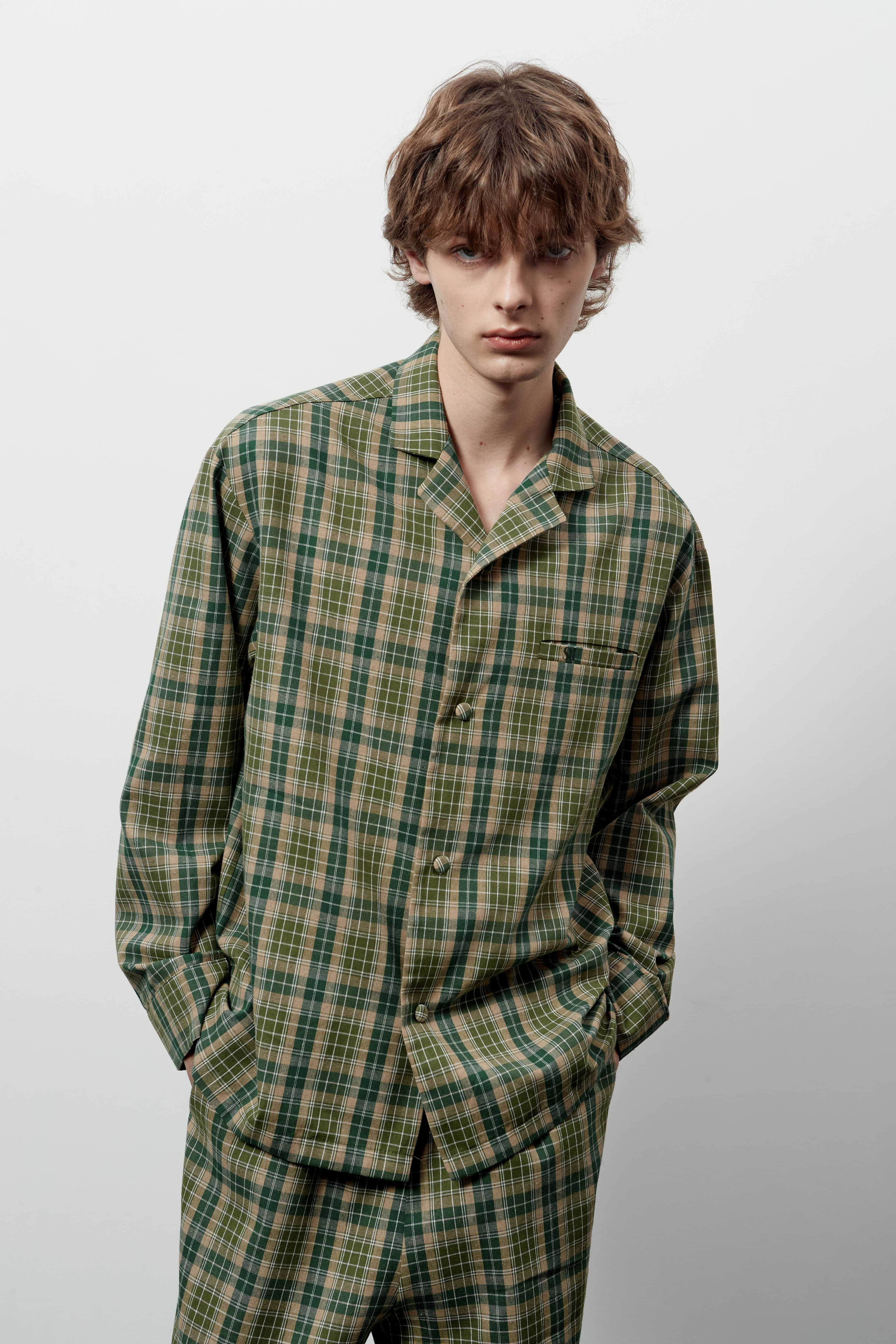 Stu - Check Pajama Set (Green) product image 9 | TRAB K-Fashion Australia