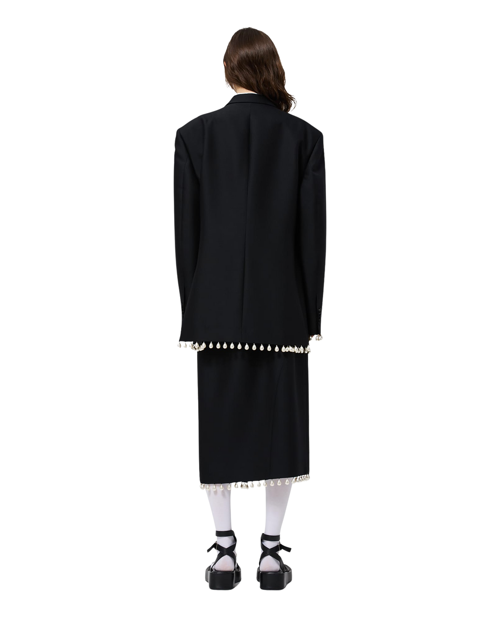 Kimhe Kim - Pearl Embellishement Long Skirt (Black) product image 5 | TRAB K-Fashion Australia