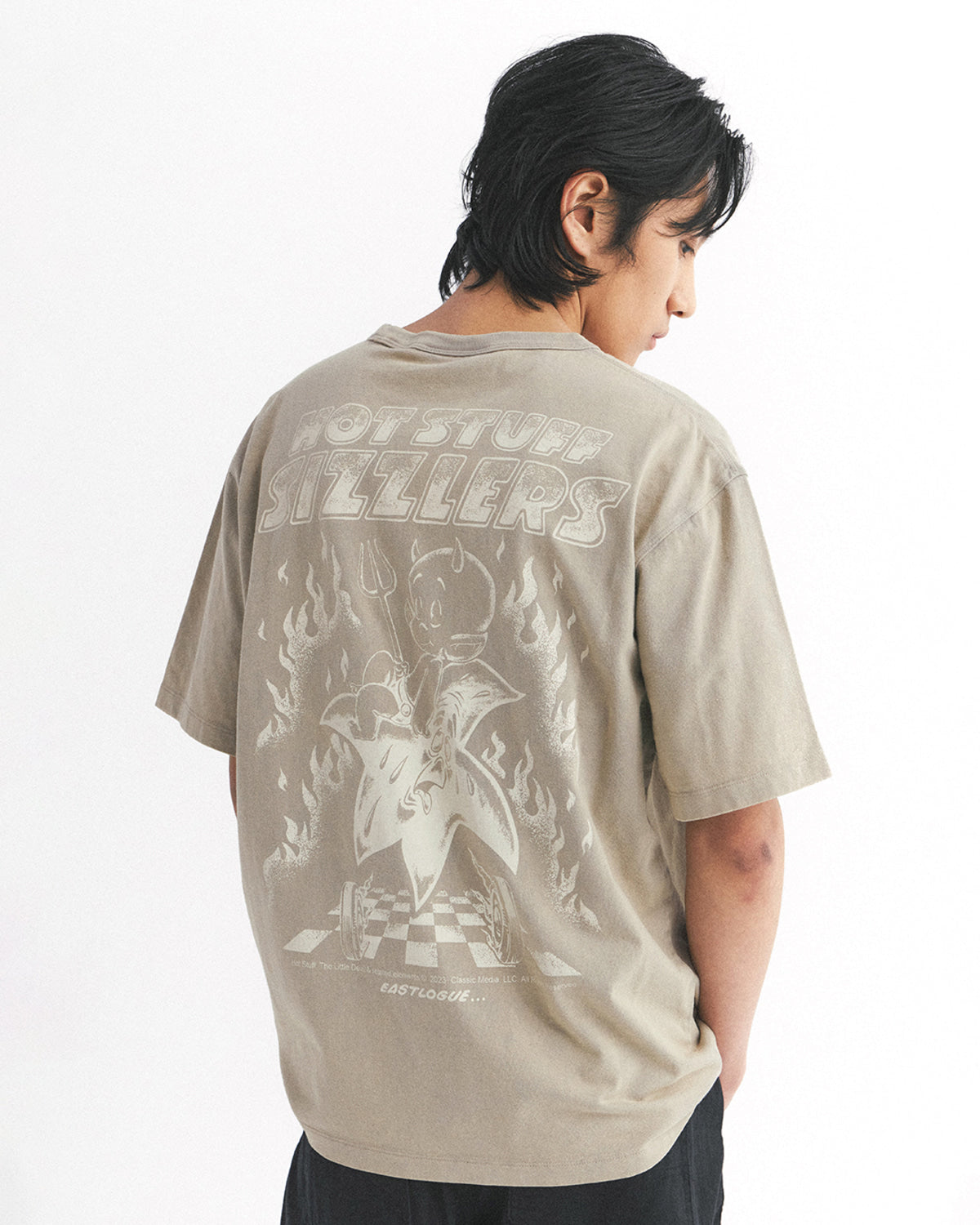 Eastlogue - Vintage Comic T-shirt (Sand) product image 3 | TRAB K-Fashion Australia