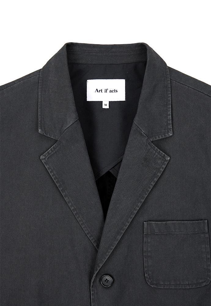 Art if acts - Washed 3 Button Blazer (Charcoal) product image 11 | TRAB K-Fashion Australia
