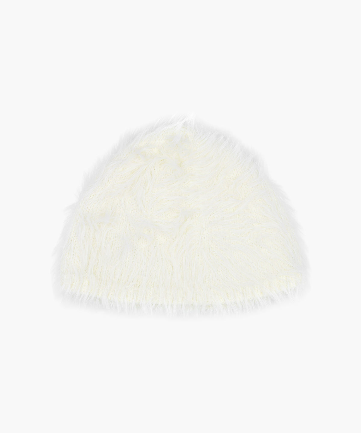 Marithe & Francois Girbaud - Circle Logo Hairy Beanie (Ivory) product image 2 | TRAB K-Fashion Australia
