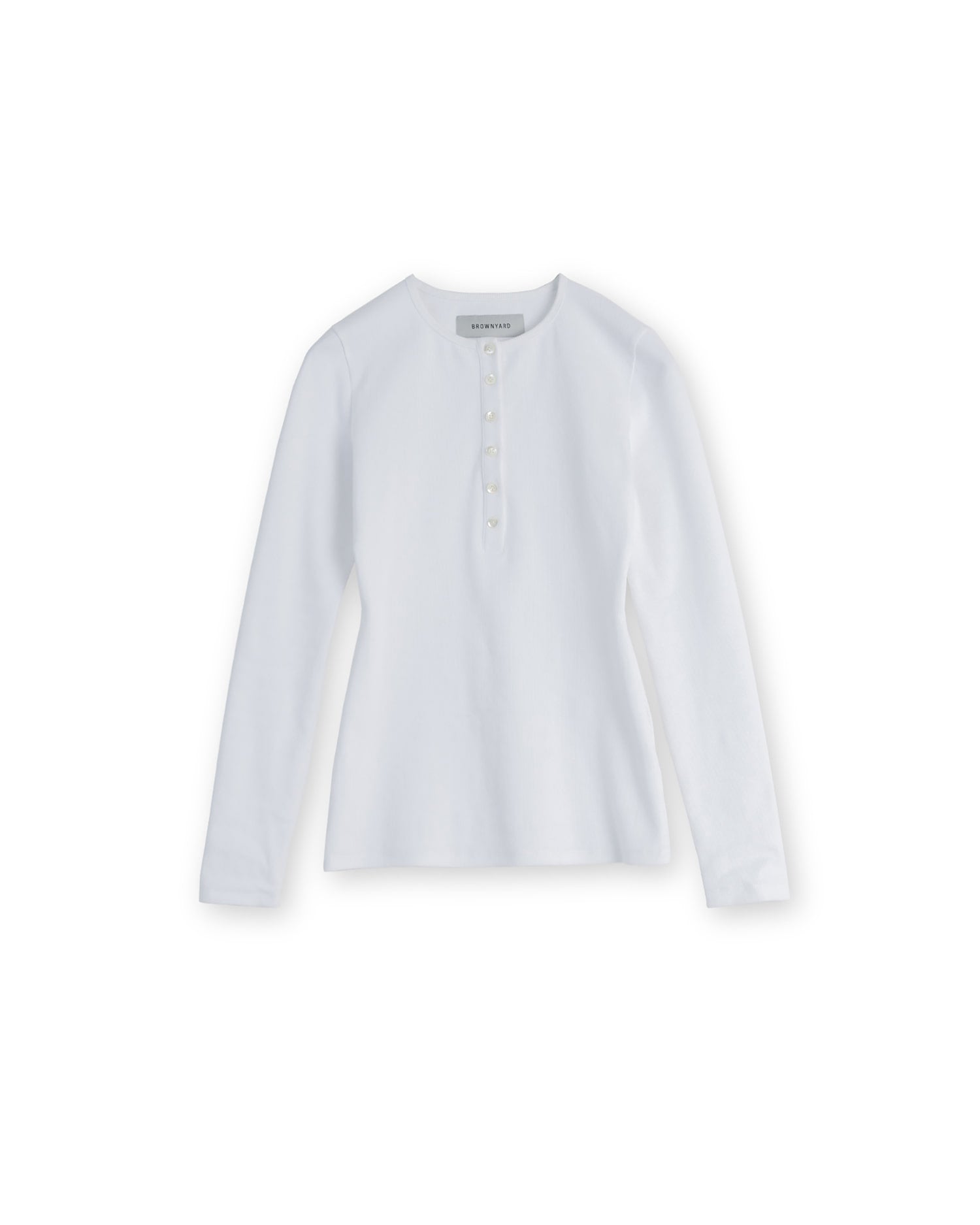Brownyard - Henley Neck Long Sleeve (Ivory) product image 5 | TRAB K-Fashion Australia
