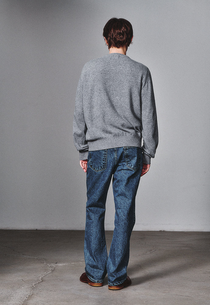 Art if acts - Wholegarment Round Neck Cardigan (Steel Grey) product image 3 | TRAB K-Fashion Australia