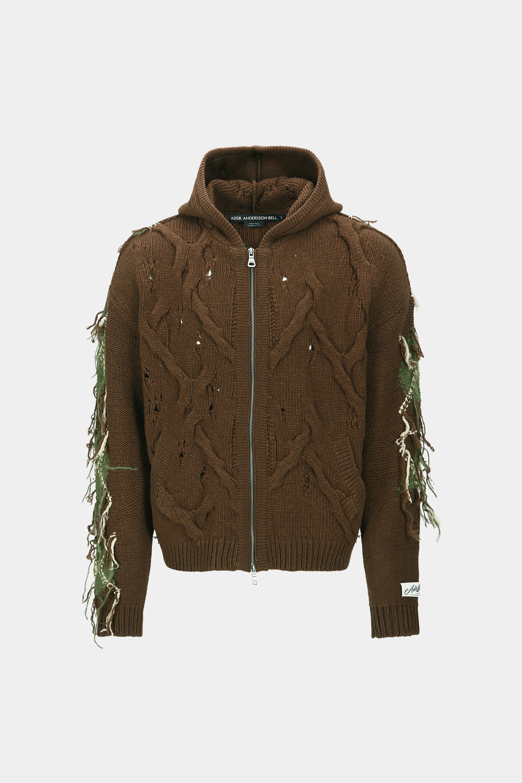 Andersson Bell - Unisex Argyle Fisherman Hood Zip-Up (Brown) product image 12 | TRAB K-Fashion Australia