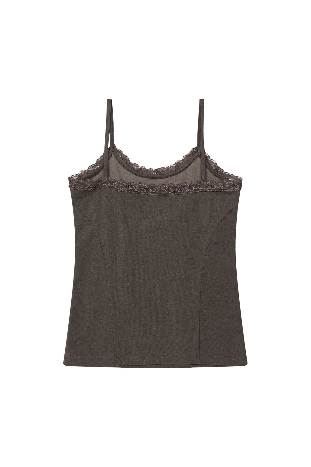Deinet - Lace Curve Cami Top (Brown) product image 11 | TRAB K-Fashion Australia