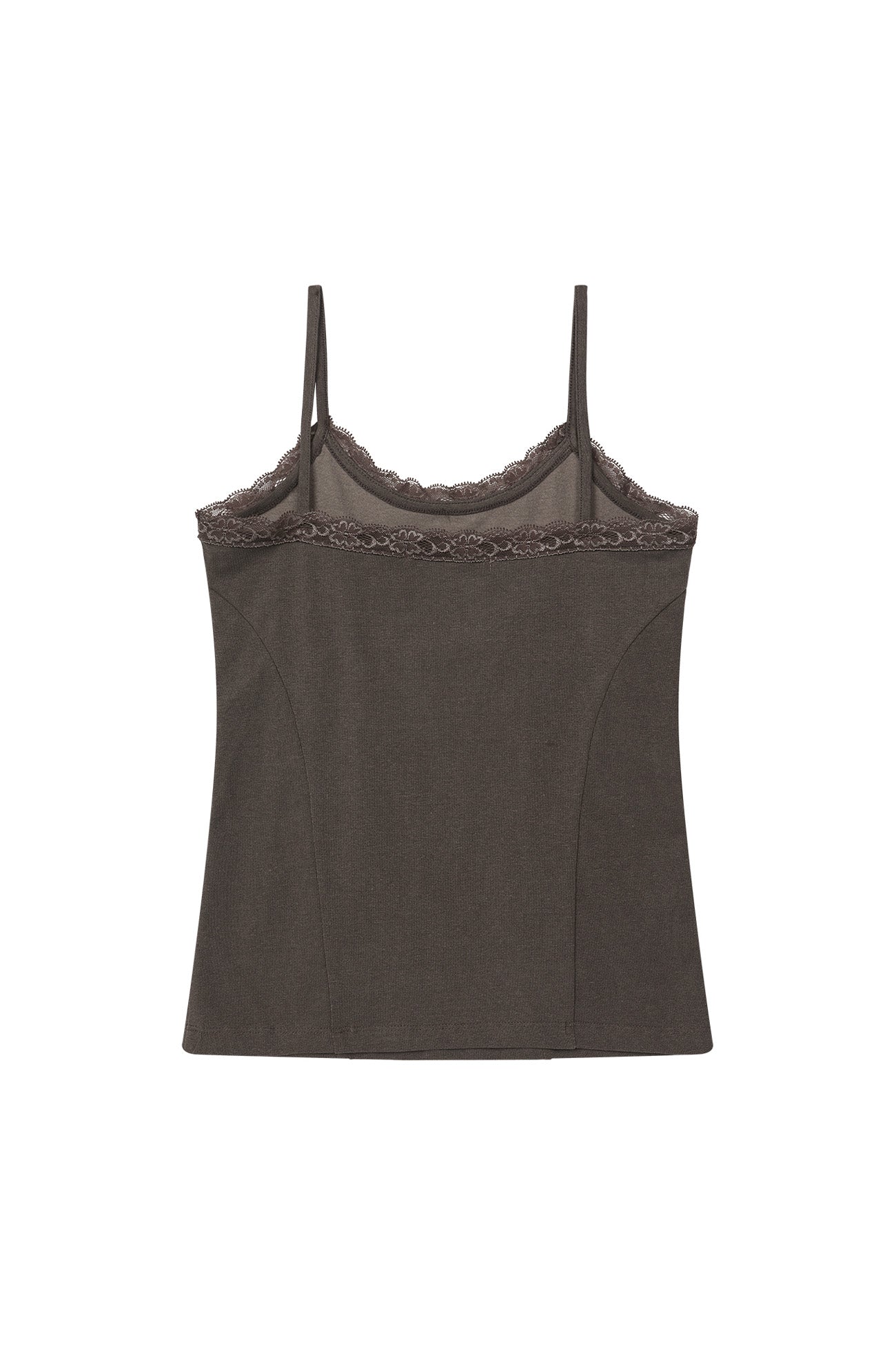 Deinet - Lace Curve Cami Top (Brown) product image 11 | TRAB K-Fashion Australia