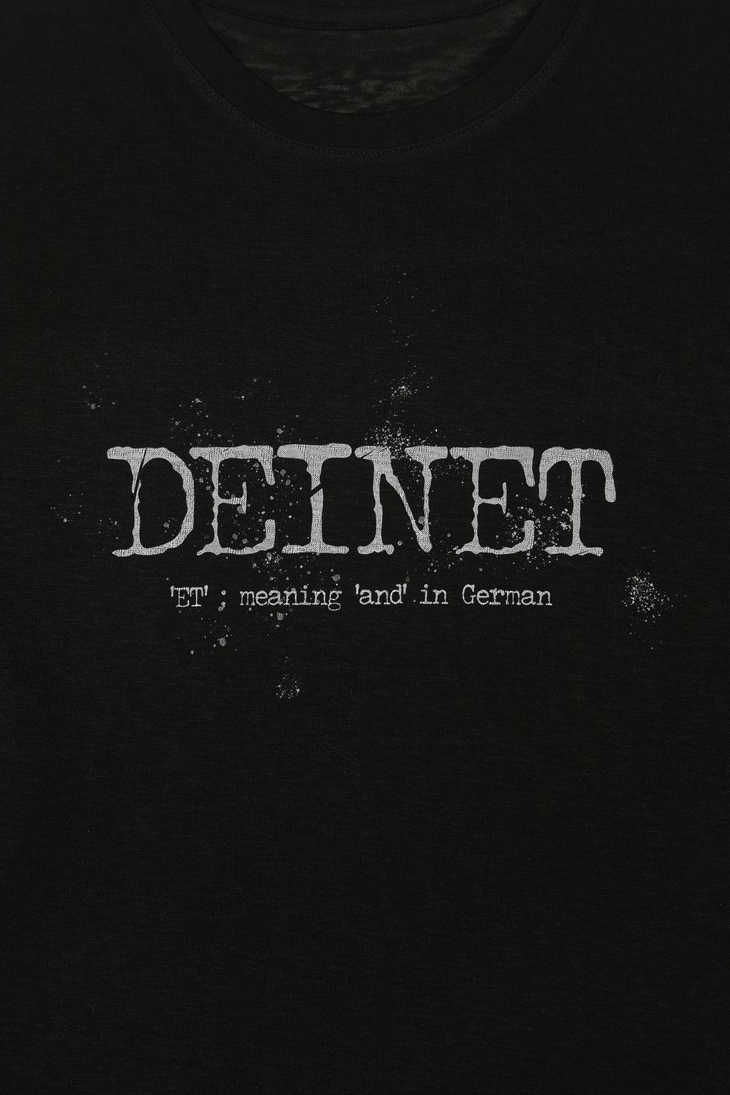 Deinet - Overfit Sweat Graphics T-Shirt (Black) product image 4 | TRAB K-Fashion Australia