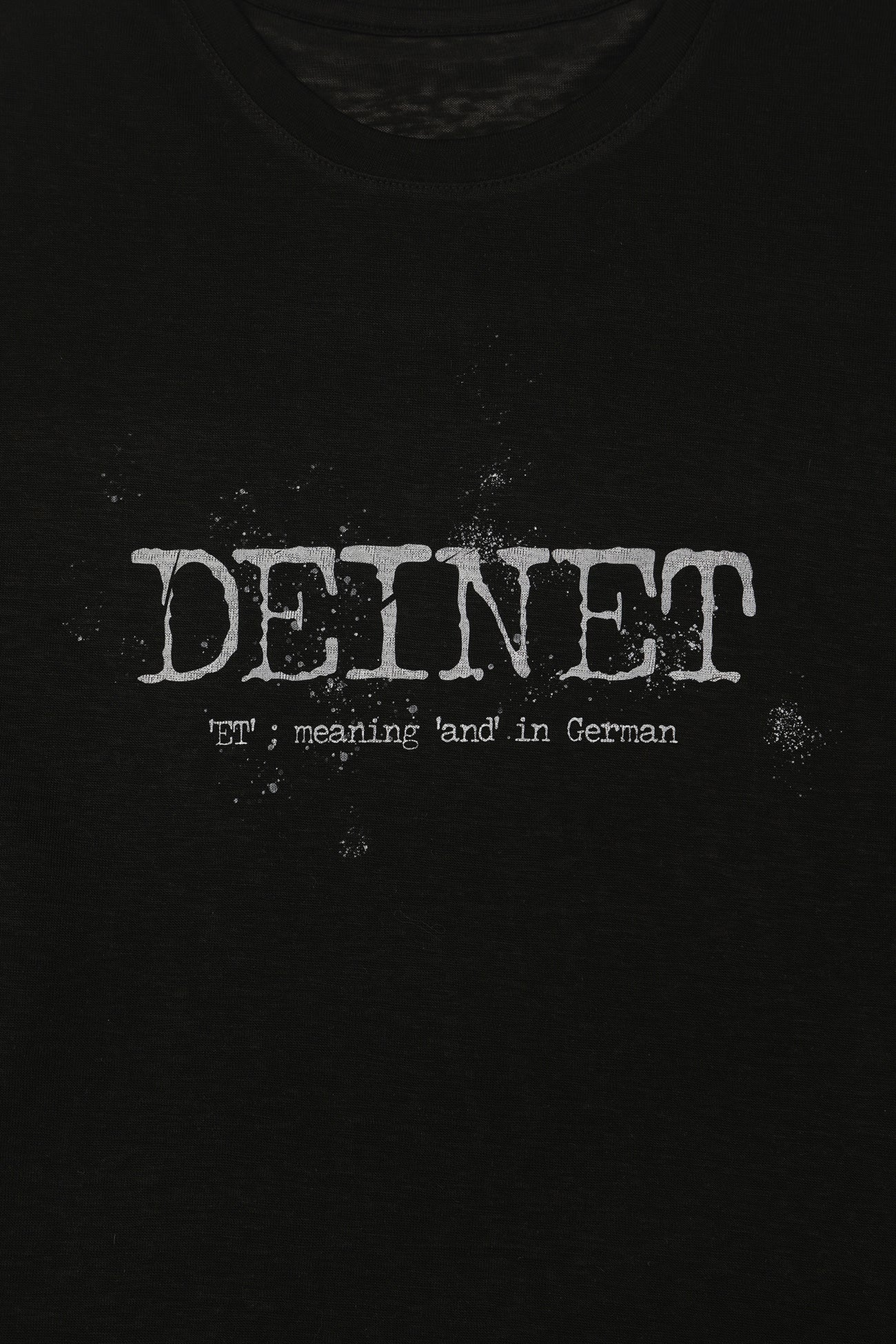 Deinet - Overfit Sweat Graphics T-Shirt (Black) product image 4 | TRAB K-Fashion Australia