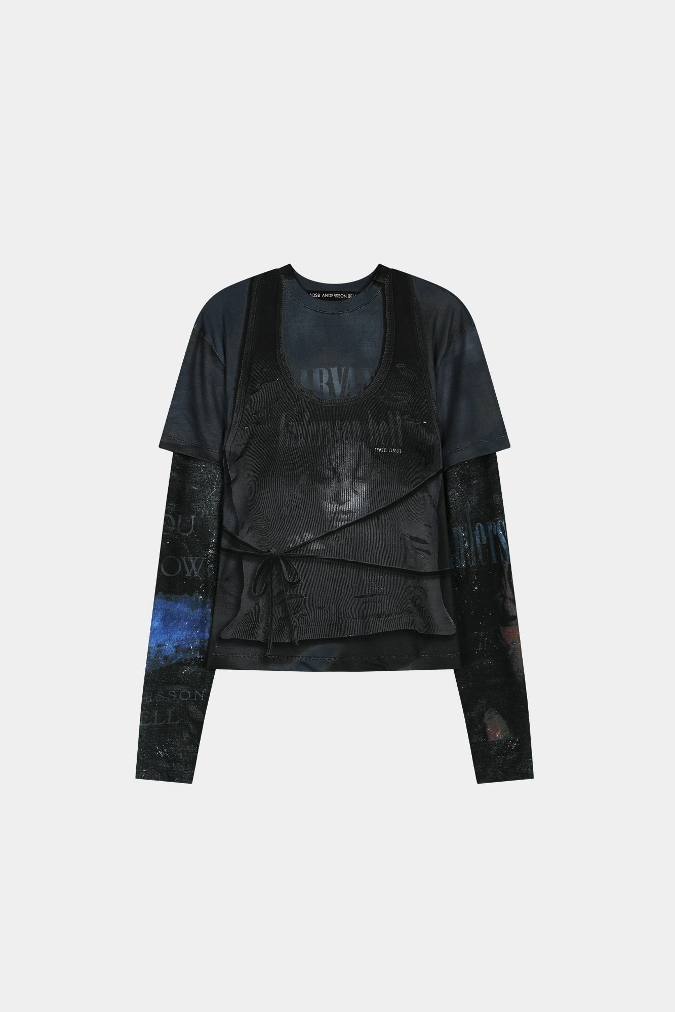 Andersson Bell - Rock Archive Layered T-Shirt (black) (Black) product image 9 | TRAB K-Fashion Australia