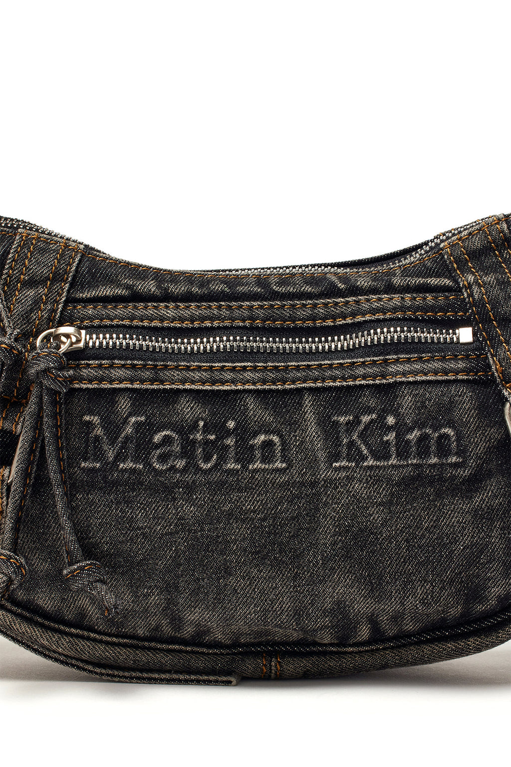 Matin Kim - Matin Washed Denim Mini Hobo Bag (Black) product image 3 | TRAB K-Fashion Australia