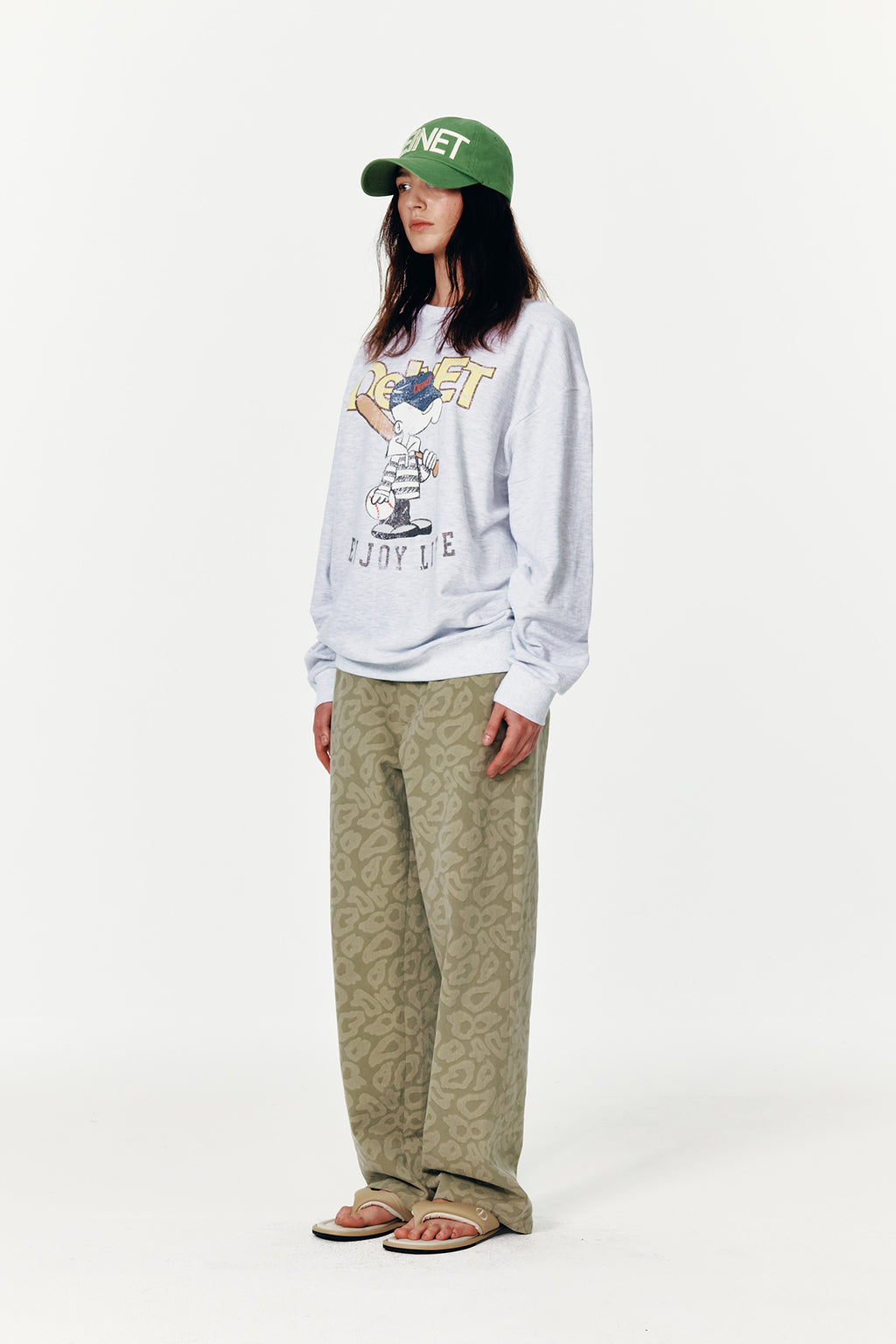 Deinet - Leopard Cotton Pants (Khaki) product image 6 | TRAB K-Fashion Australia