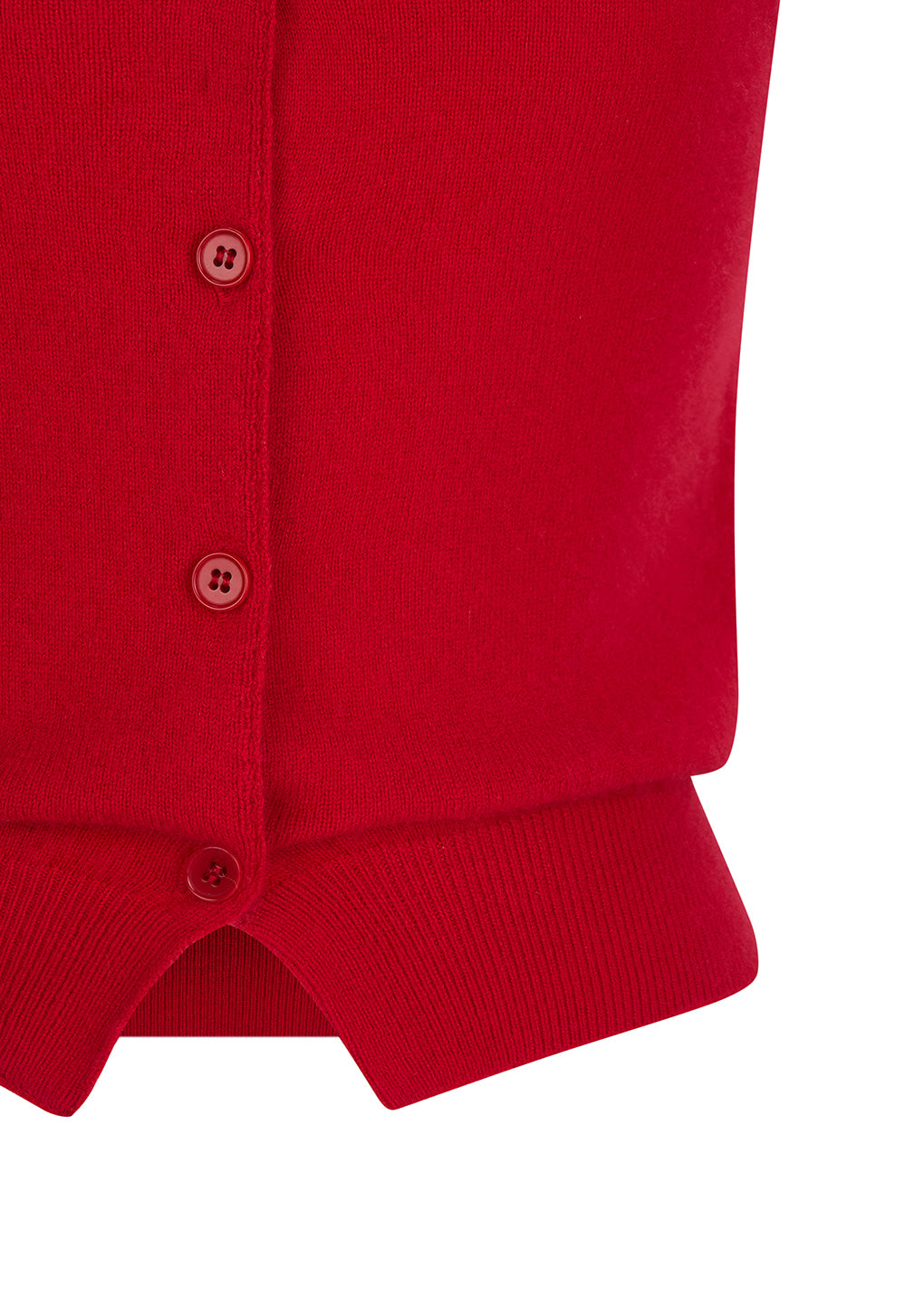 Amomento - Cashmere Button Up U-neck Vest (Red) product image 5 | TRAB K-Fashion Australia