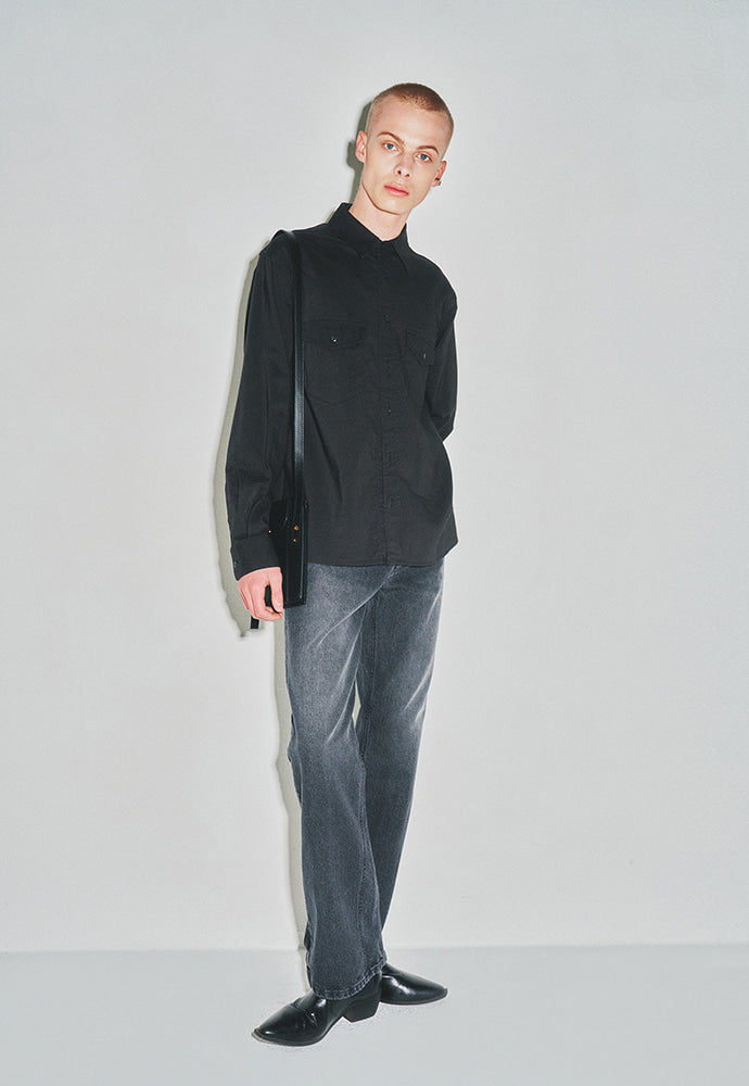 Tonywack - Soft Brushed C/R Western Shirt (Midnight Black) product image 4 | TRAB K-Fashion Australia