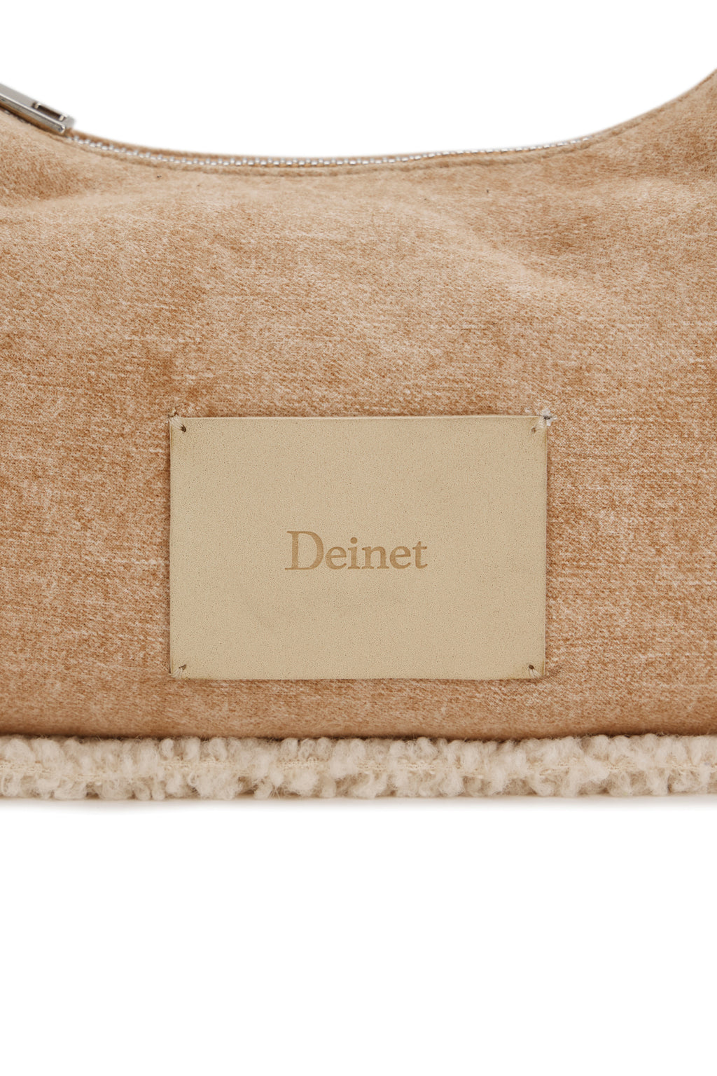 Deinet - Faux Suede Fur Mini Shoulder Bag (Beige) product image 7 | TRAB K-Fashion Australia