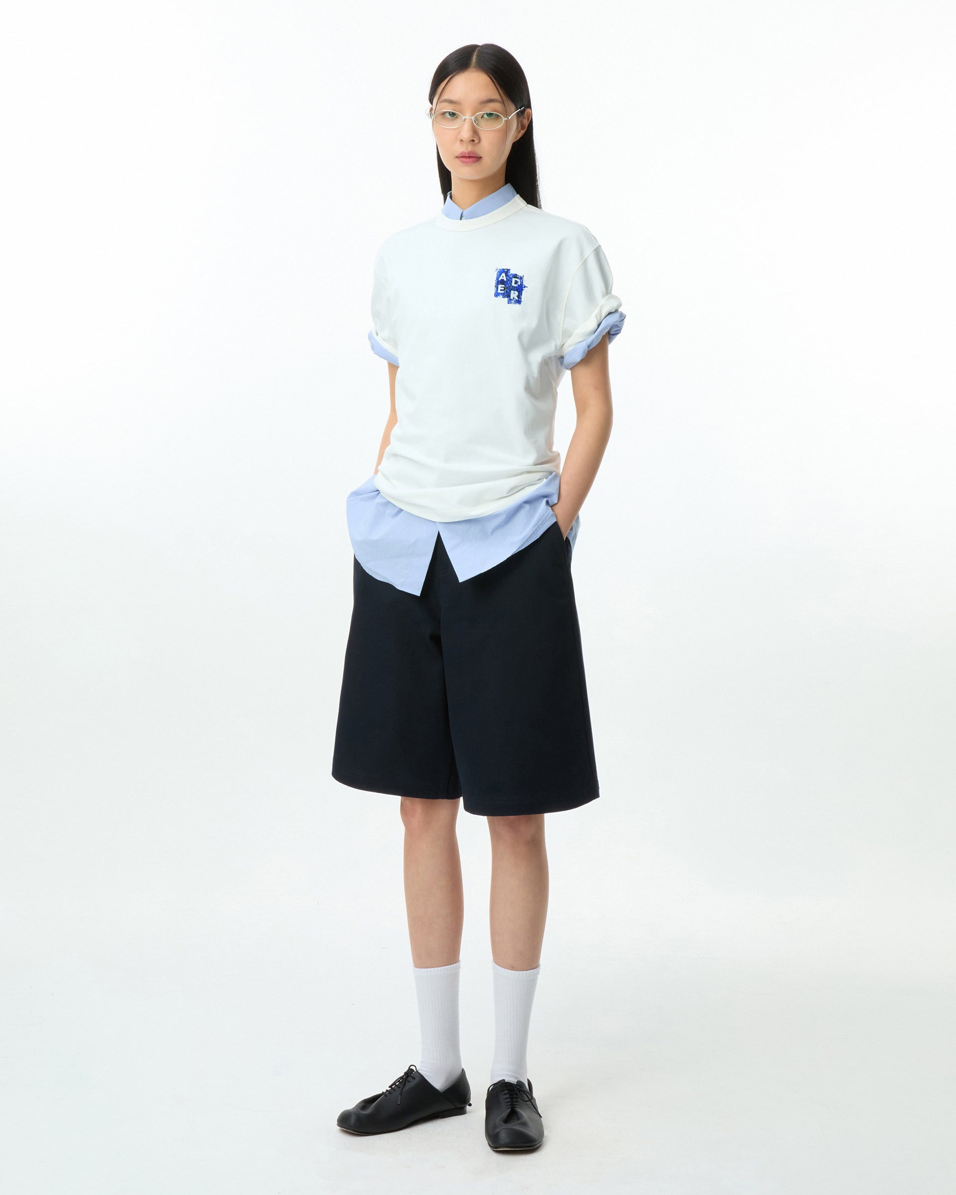 Ader Error - Sig; BL Tag shorts 01 (Navy) product image 2 | TRAB K-Fashion Australia