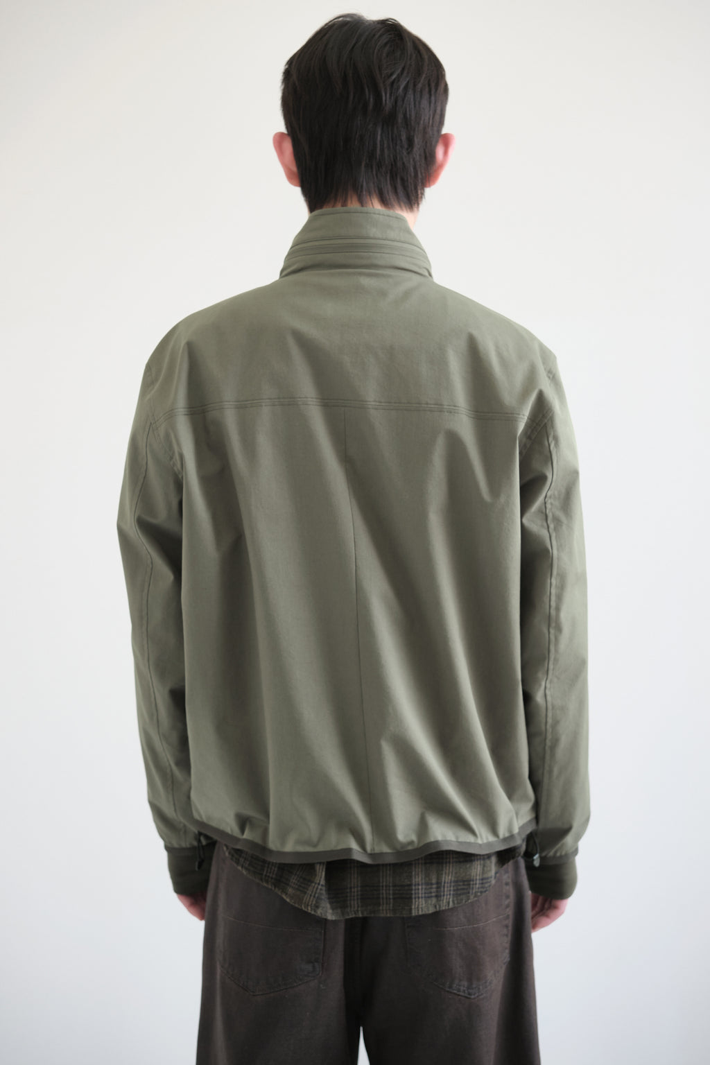Hatchingroom - Diagonal Zip Jacket V2 (Olive) product image 5 | TRAB K-Fashion Australia