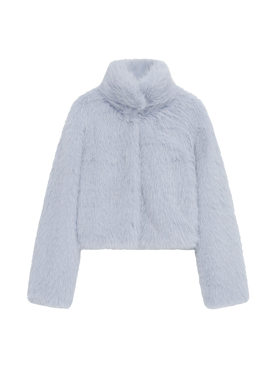 Margarin Fingers - Two-Way Collar Fur Jacket (Light Blue) product image 2 | TRAB K-Fashion Australia